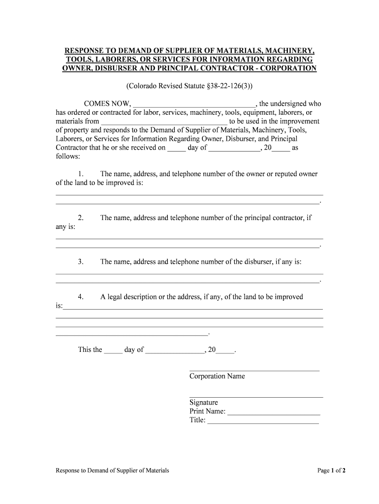 Owners Supplying Their Own Materials Markup and Profit  Form