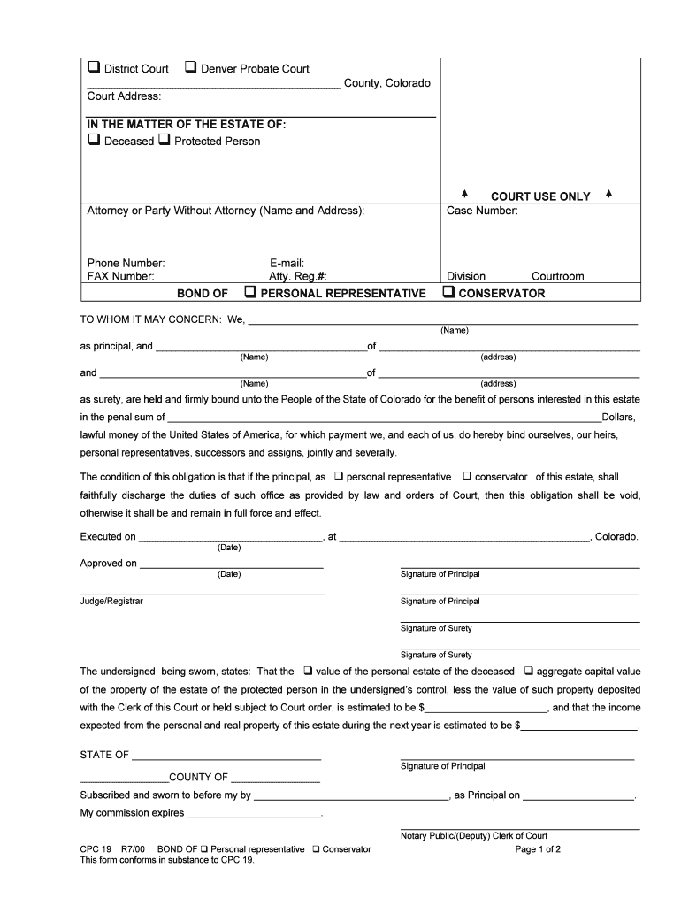 Deceased Protected Person  Form
