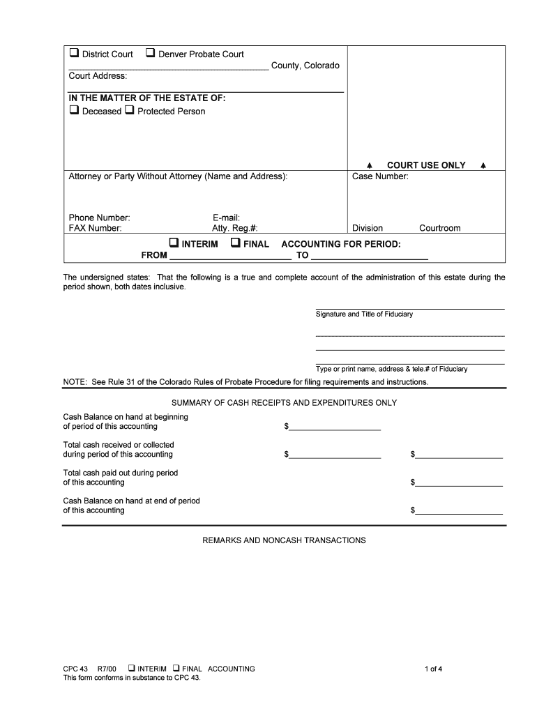 INFORMATION of APPOINTMENT Important Notice CO Courts