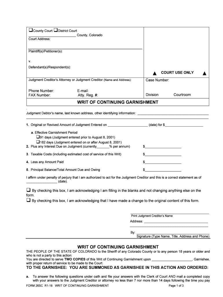 Original or Revived Amount of Judgment Entered on Date for $  Form