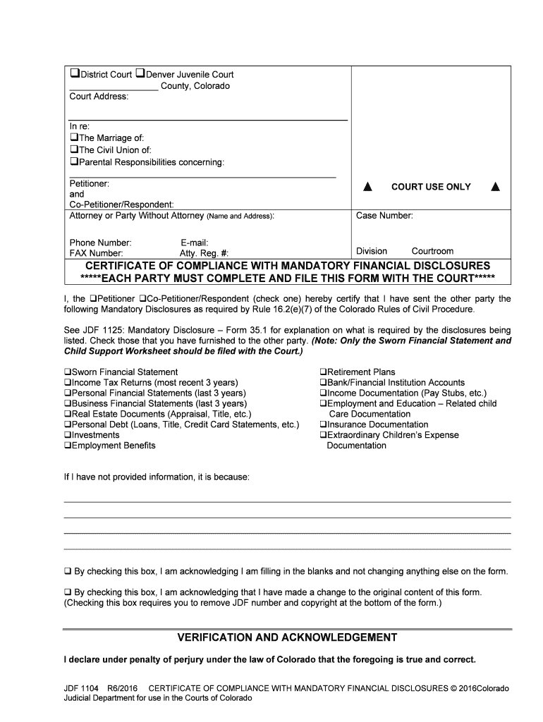 Order Re Modification or Restriction of Parenting Time JDF  Form