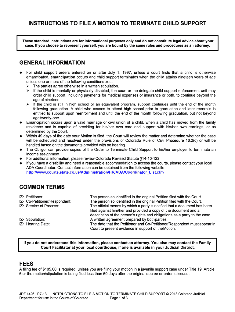 Instructions to File a Motion to Modify or Set Aside Parentage  Form