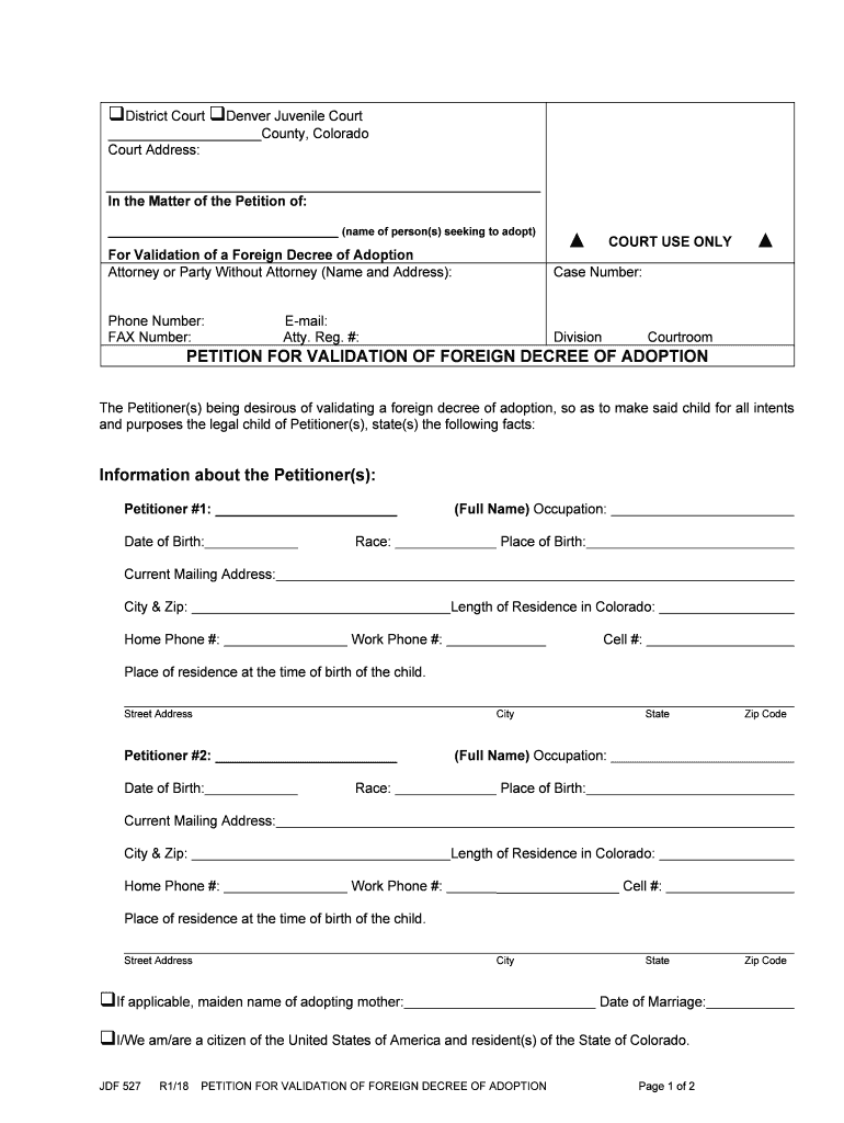 The Petitioners Being Desirous of Validating a Foreign Decree of Adoption, so as to Make Said Child for All Intents  Form