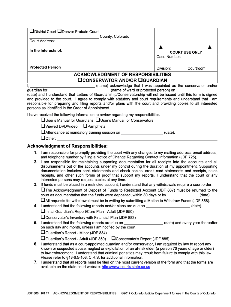 Users Manual for Conservators in Coloradomanualzz Com  Form