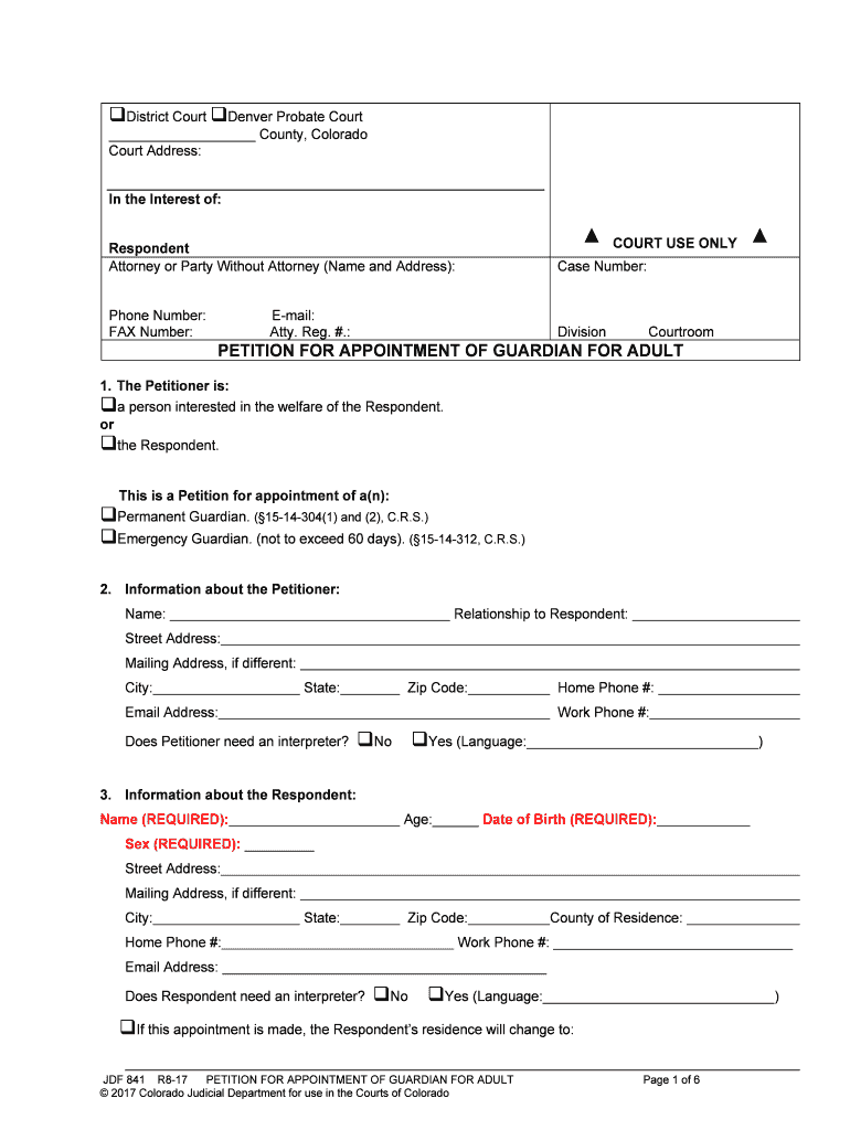 Emergency Guardian  Form