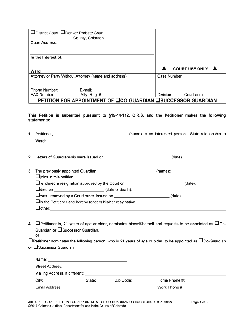 This Petition is Submitted Pursuant to 15 14 112, C  Form