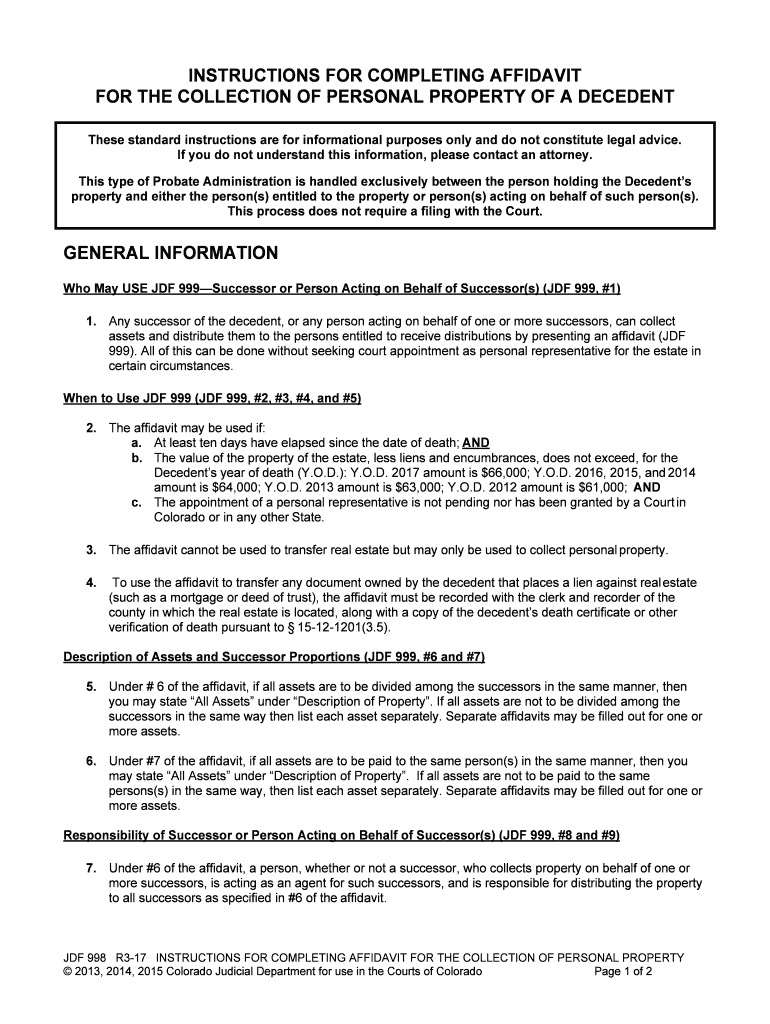 This Type of Probate Administration is Handled Exclusively between the Person Holding the Decedents  Form