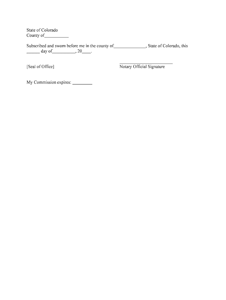 Colorado Notarial Certificates 112117  Form
