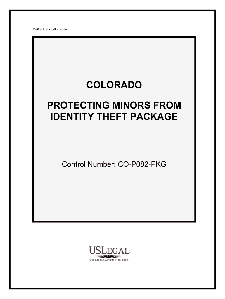 Control Number CO P082 PKG  Form