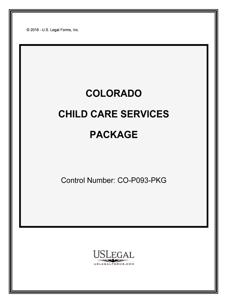 Control Number CO P093 PKG  Form