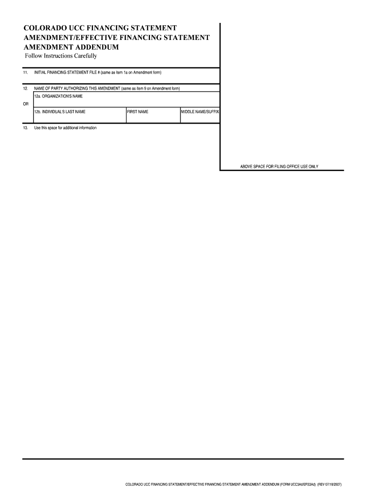 UCC3Ad P65 UCC FINANCING STATEMENT AMENDMENT  Form