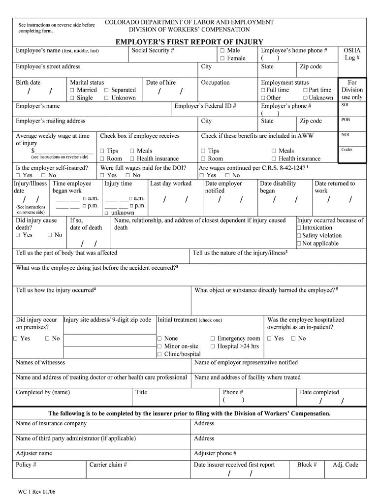 Employers Phone #  Form