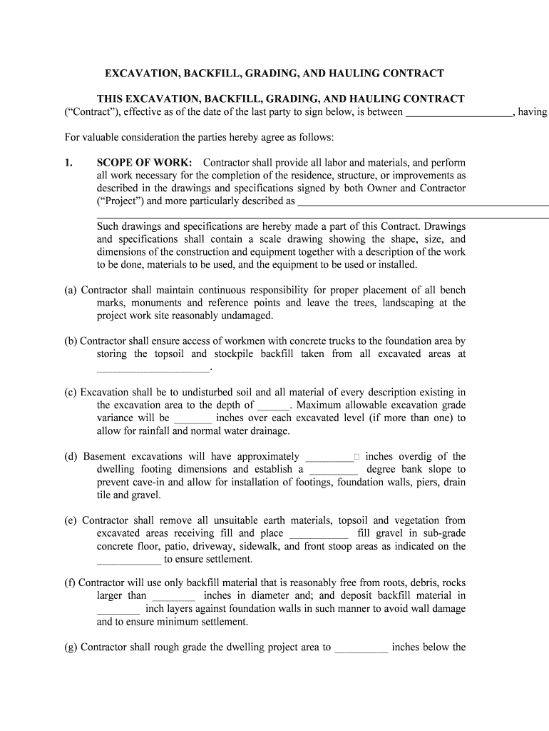 Section 200 Earthwork in Gov  Form