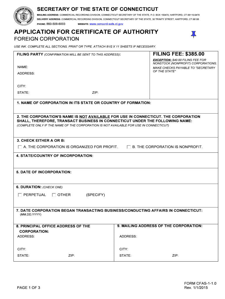 FILING FEE $385  Form