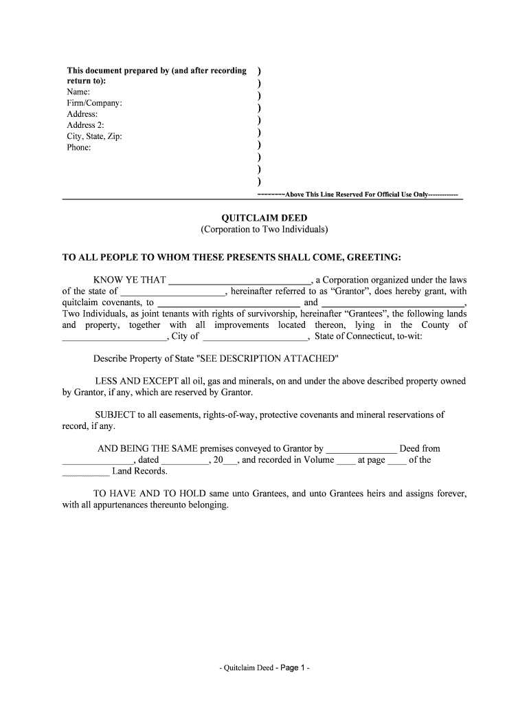 Of the State of , Hereinafter Referred to as Grantor, Does Hereby Grant, with Form