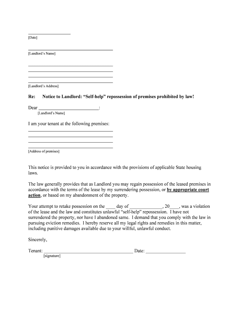 Accordance with the Terms of the Lease by My Surrendering Possession, or by Appropriate Court  Form