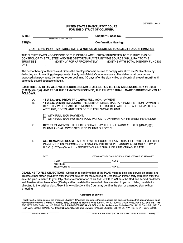 UNITED STATES DISTRICT and BANKRUPTCY COURTS for the  Form