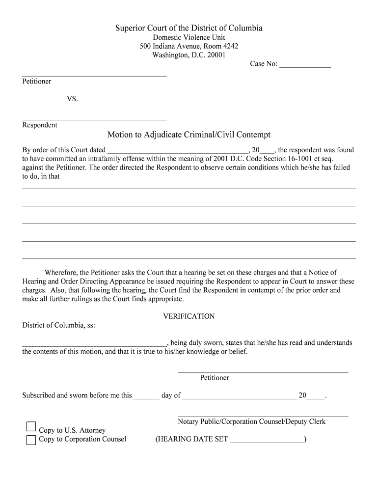 DV Form Contempt Motion DOC