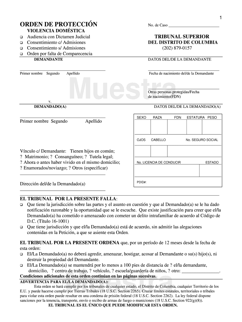 Form Spanish CPO W Wtrmrk2 PDF