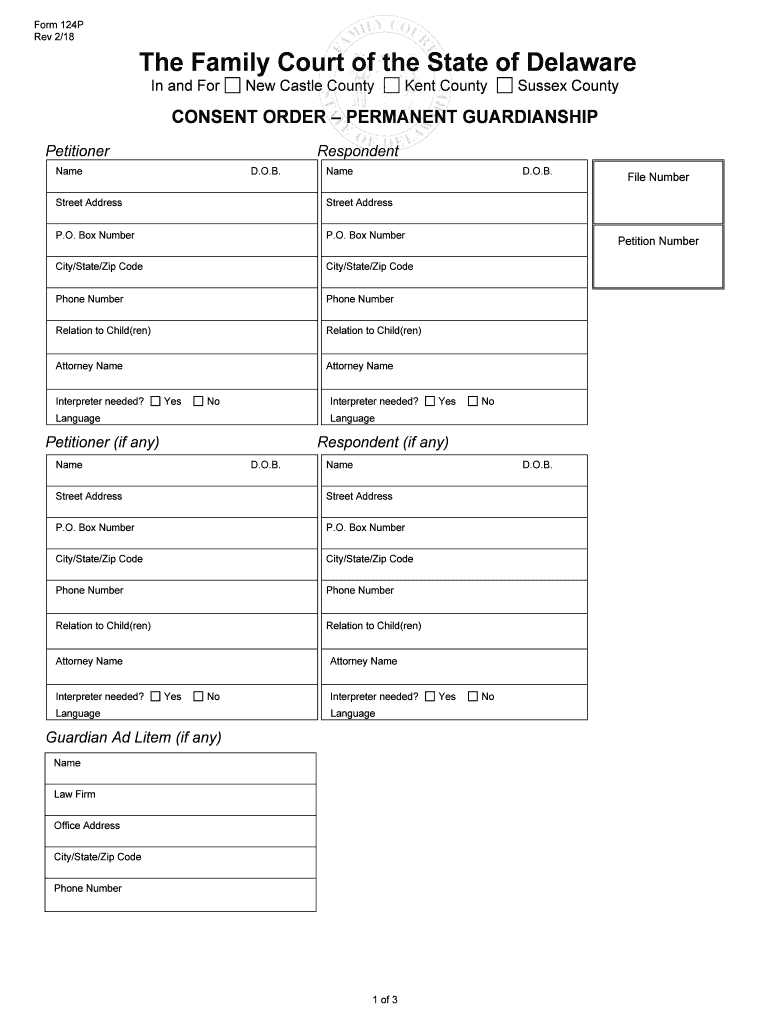 Family Court Permanent Guardianship Forms Family Court