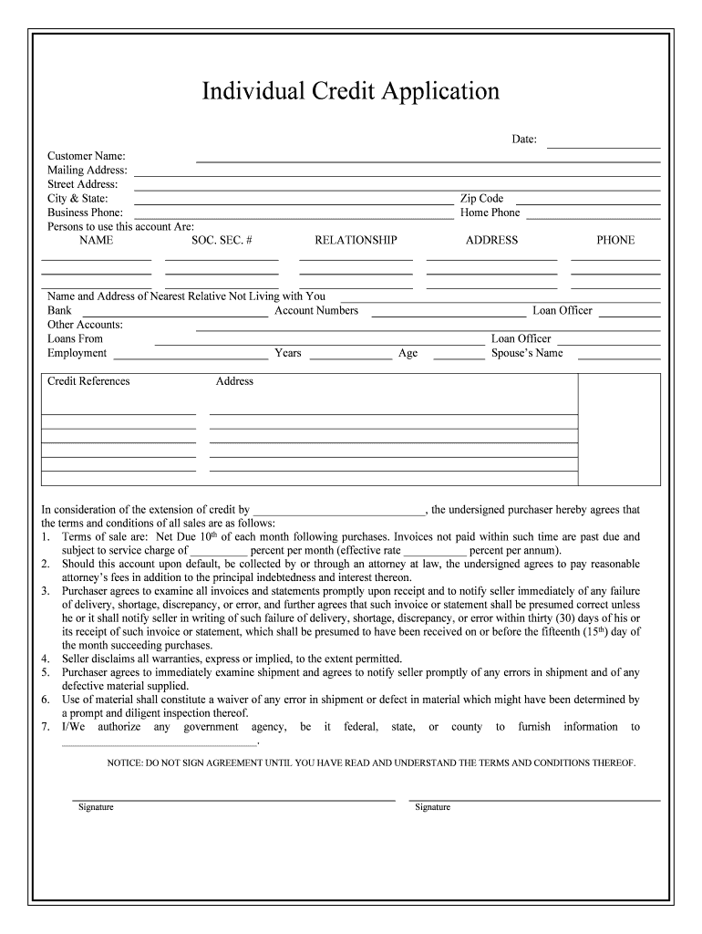 Name and Address of Nearest Relative Not Living with You  Form