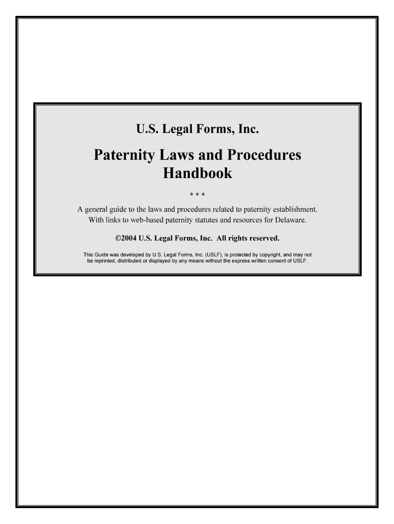 With Links to Web Based Paternity Statutes and Resources for Delaware  Form