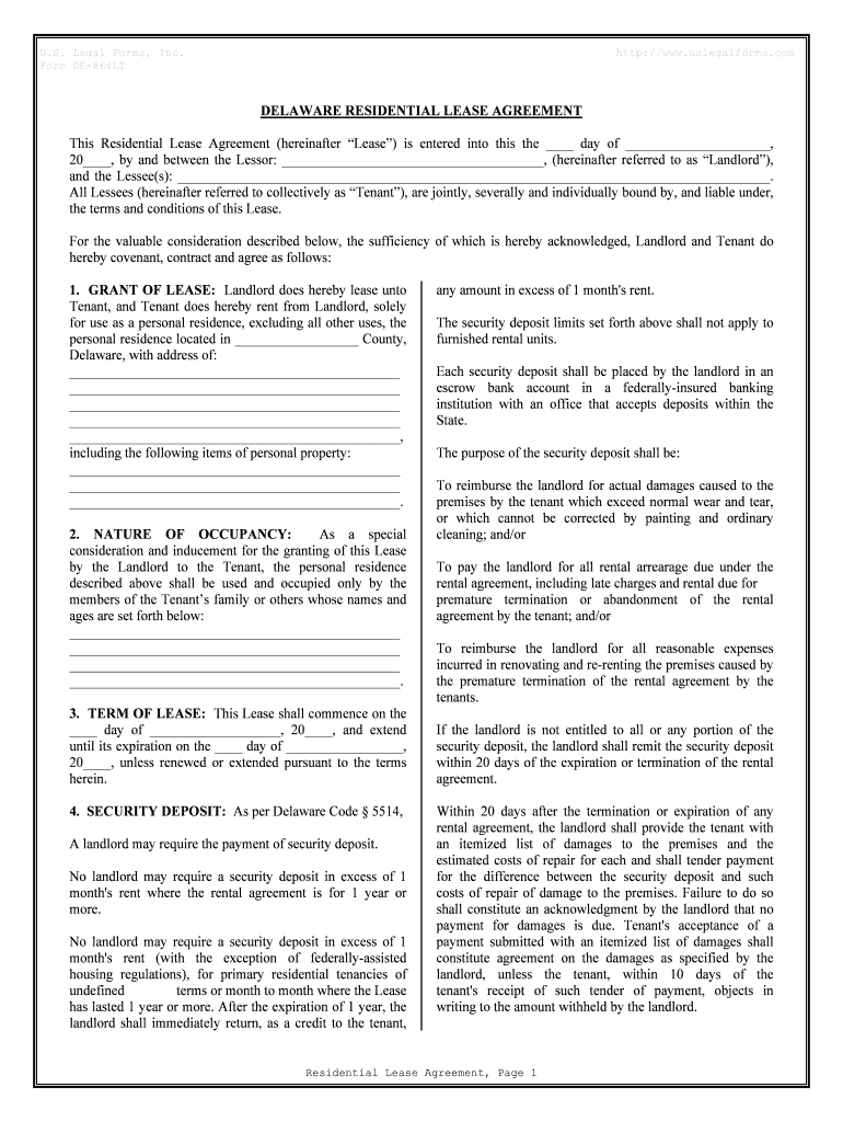 Form DE 864LT