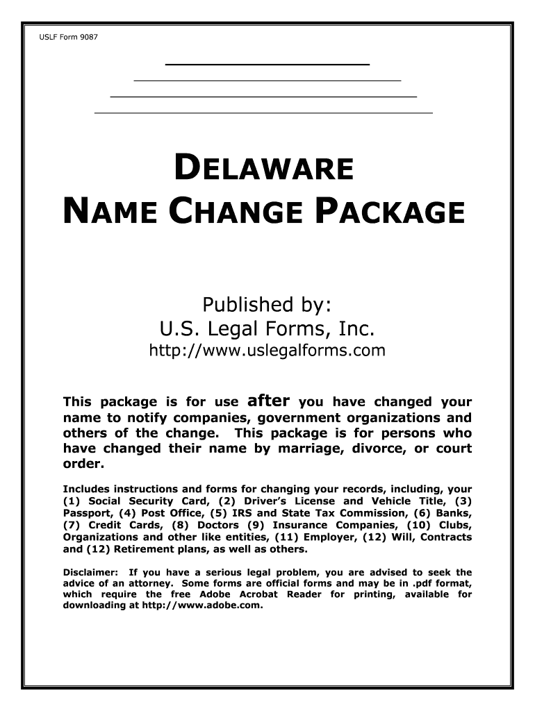 Notice of Name Change for Insurance Companies  Form
