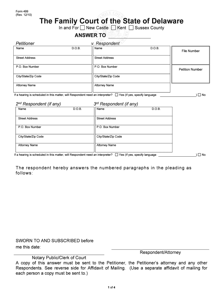 If a Hearing is Scheduled in This Matter, Will Respondent Need an Interpreter  Form