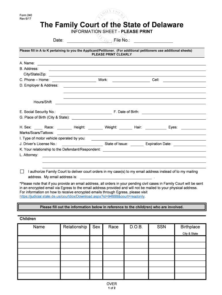 Please Fill in a to K Pertaining to You the ApplicantPetitioner  Form