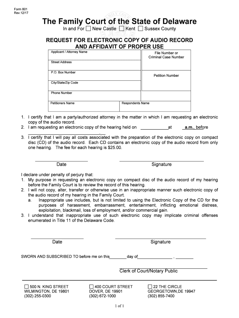 And AFFIDAVIT of PROPER USE  Form