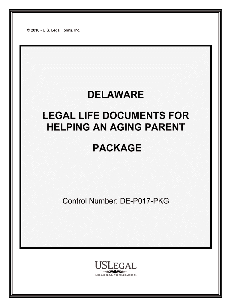 Control Number DE P017 PKG  Form