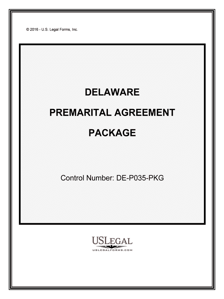 Control Number DE P035 PKG  Form