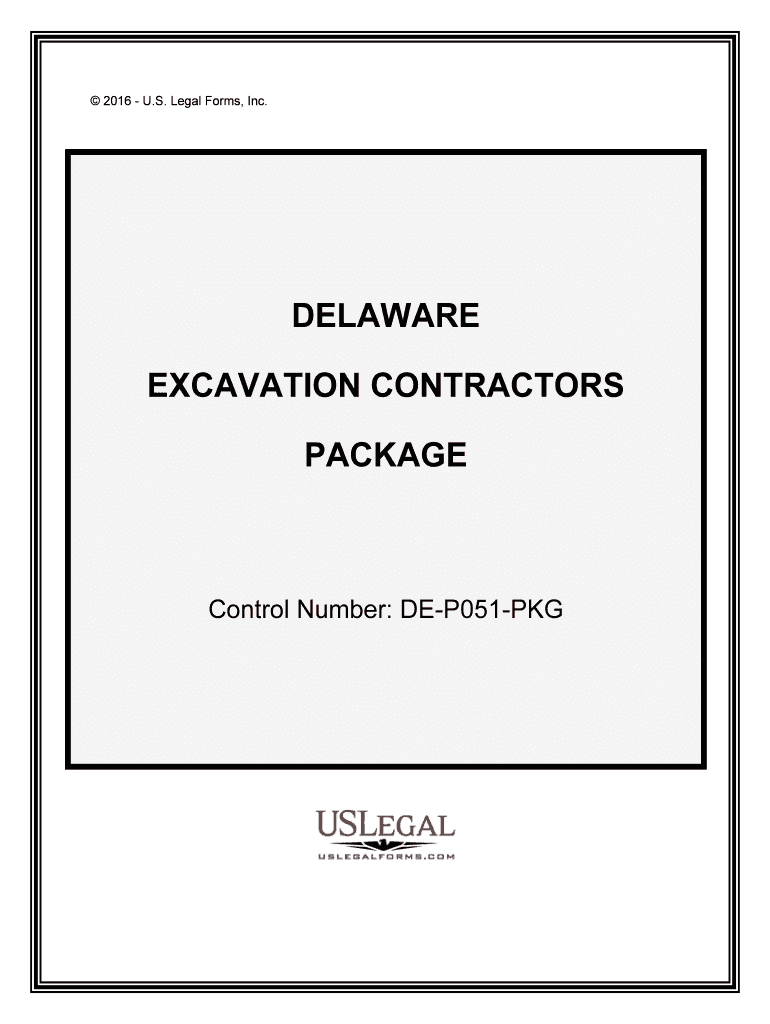 Control Number DE P051 PKG  Form