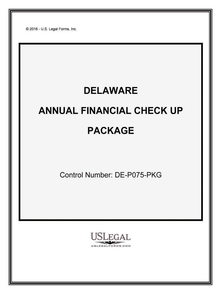 ANNUAL FINANCIAL CHECK UP  Form