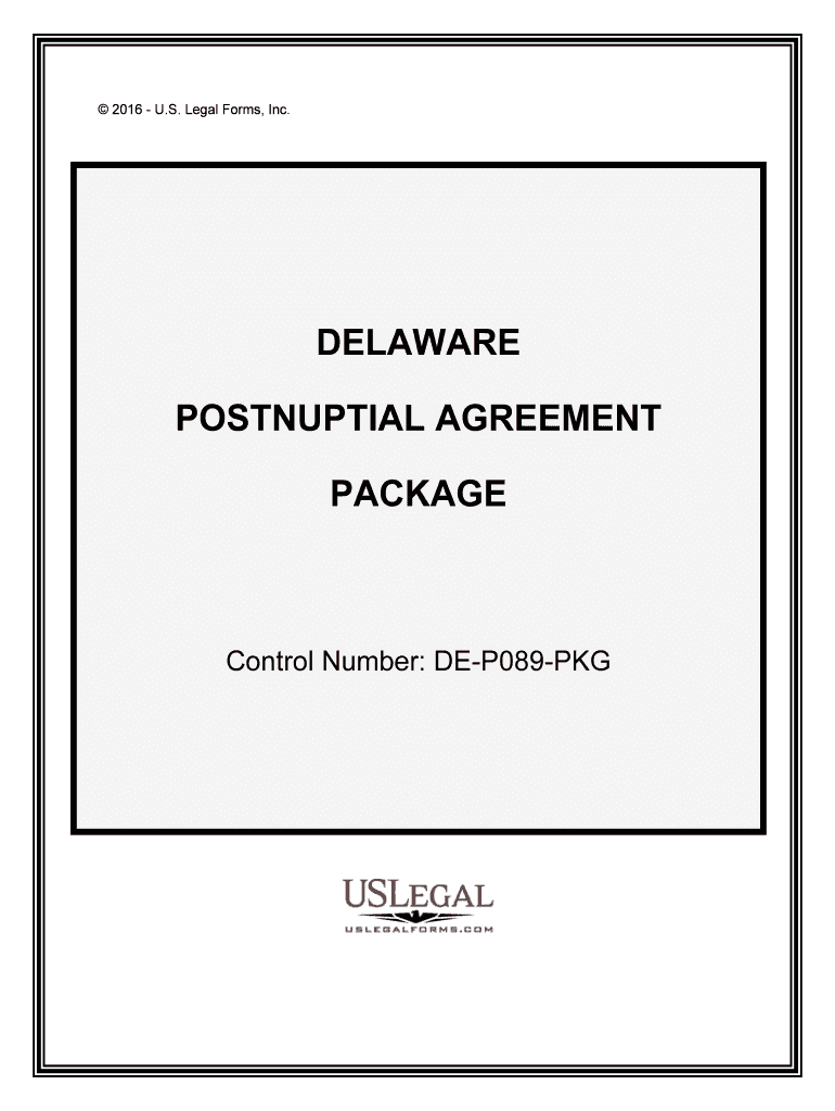 Control Number DE P089 PKG  Form