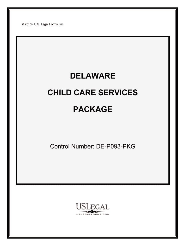 Control Number DE P093 PKG  Form