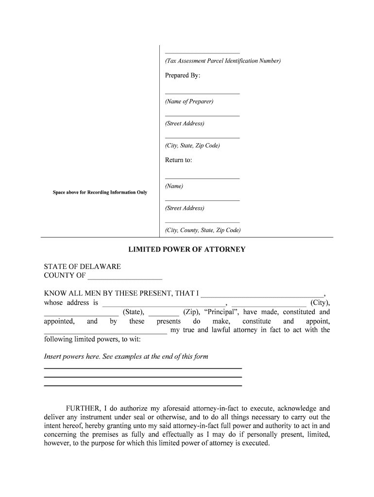 Tax Assessment Parcel Identification Number  Form