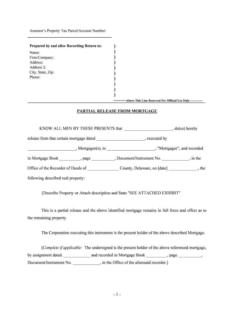 In Mortgage Book , Page , DocumentInstrument No  Form