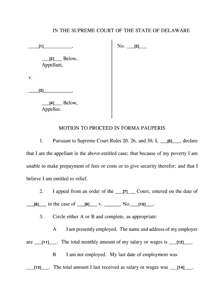 Pursuant to Supreme Court Rules 20, 26, and 30, I, 6, Declare  Form