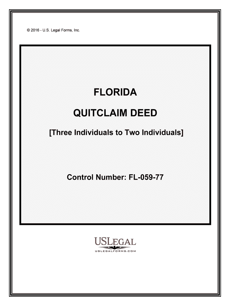 Control Number FL 059 77 Form