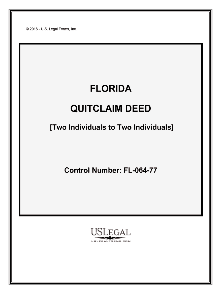 Control Number FL 064 77 Form