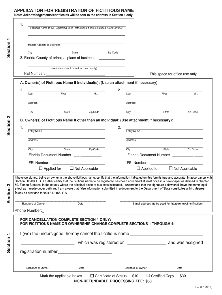 Business Ownership Certificate  Form