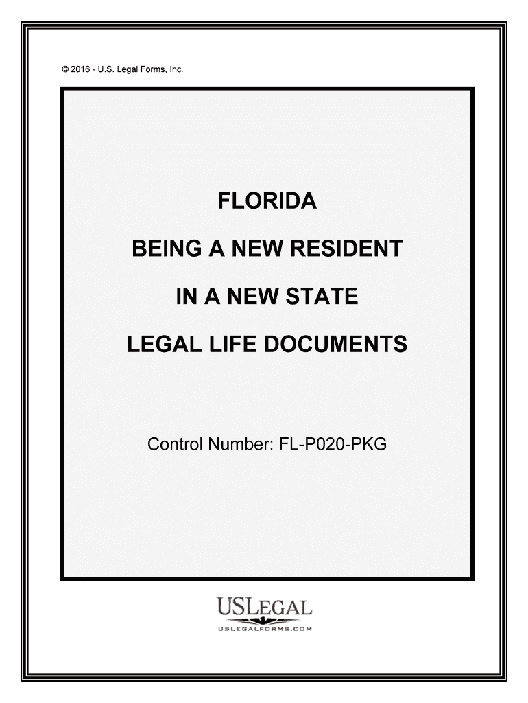 Control Number FL P020 PKG  Form