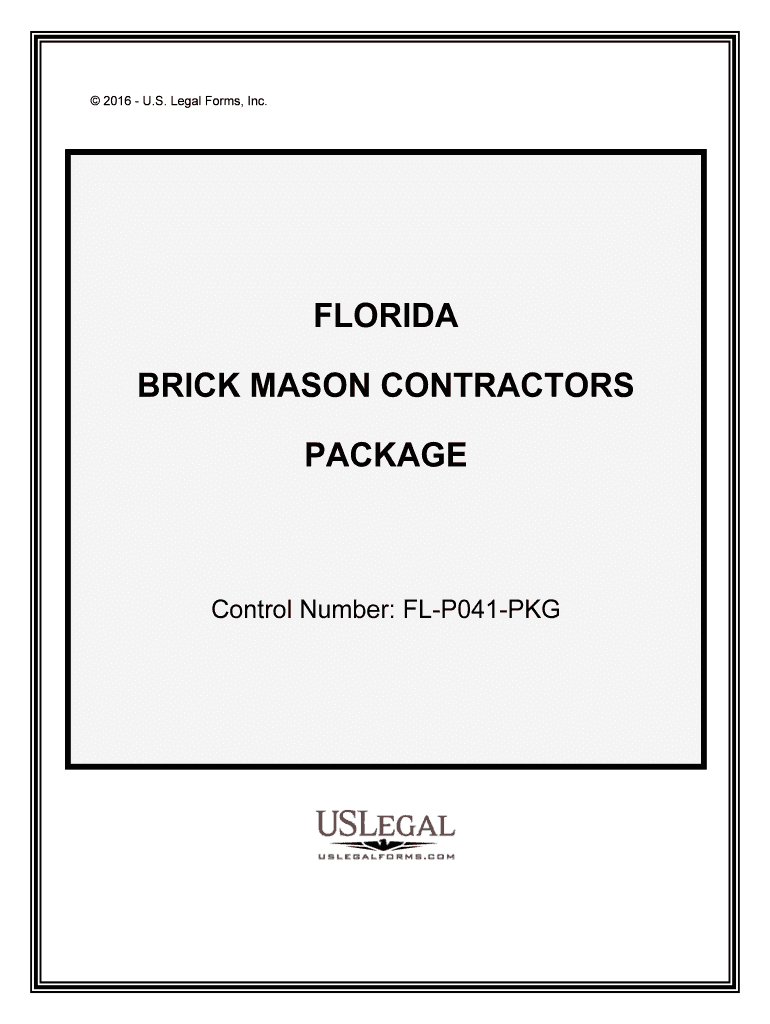 Control Number FL P041 PKG  Form