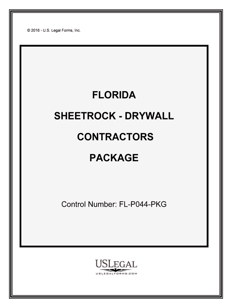 Control Number FL P044 PKG  Form