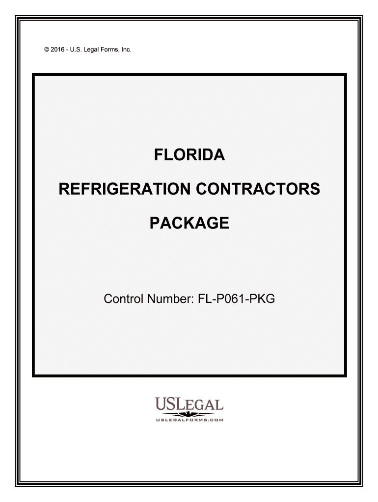 Control Number FL P061 PKG  Form