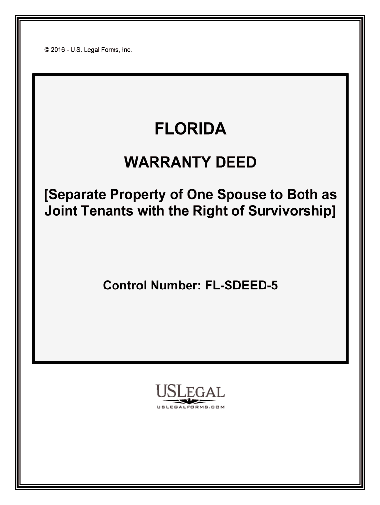 Separate Property of One Spouse to Both as  Form