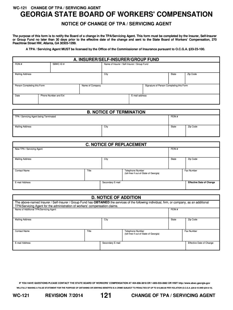 Georgia Workers' Compensation Forms Form Perkins Studdard