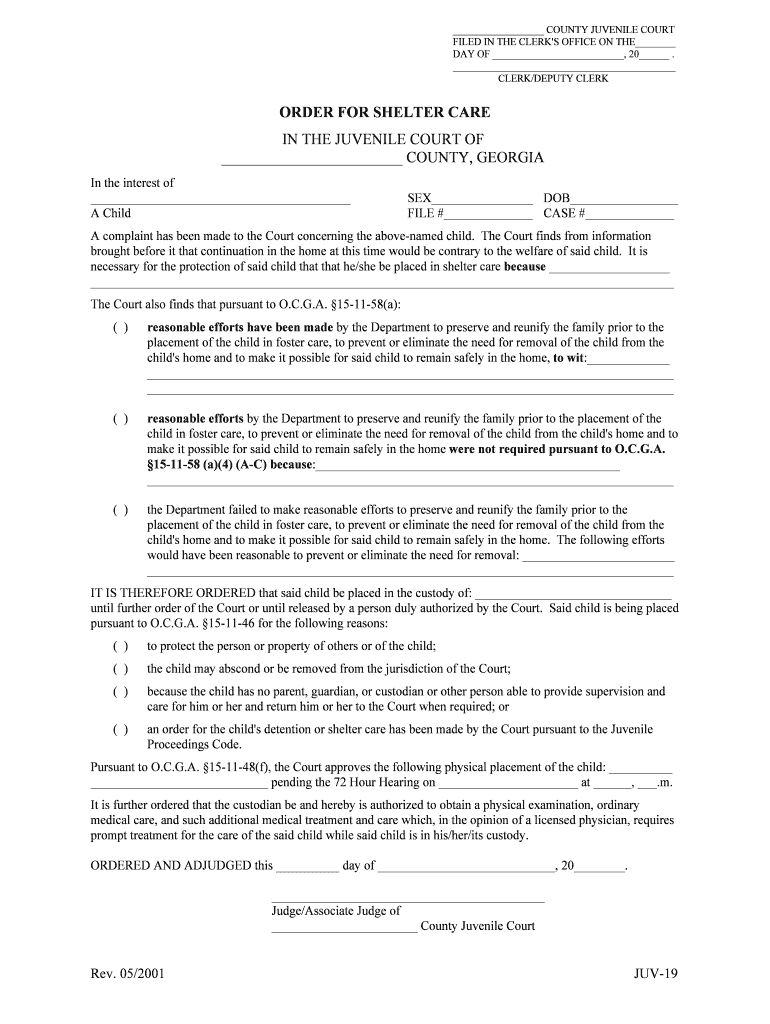 Juvenile and Domestic Relations District CourtJuvenile  Form